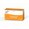 RED BIOHAZARD WASTE BAGS  - 2 QTY